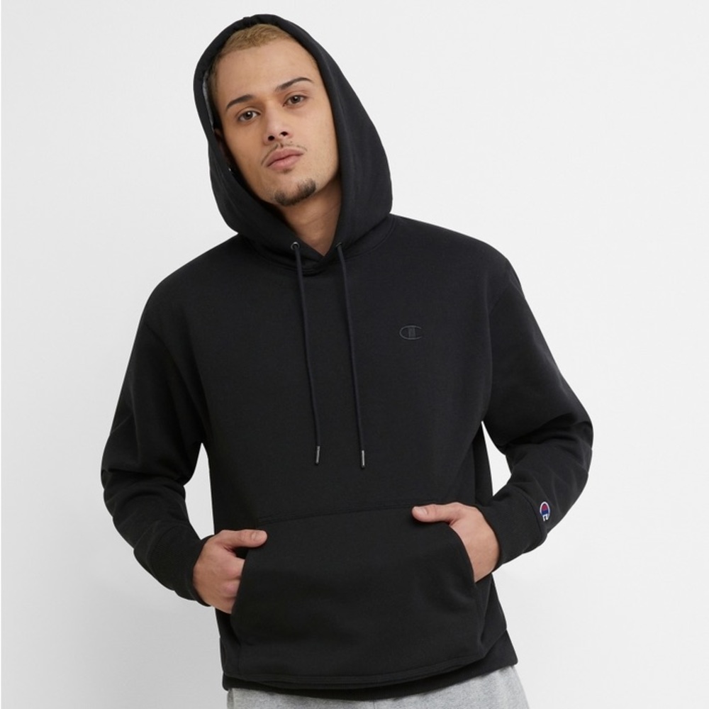 Champion Men's Powerblend Pullover Hoodie, Iconic 'C' Logo